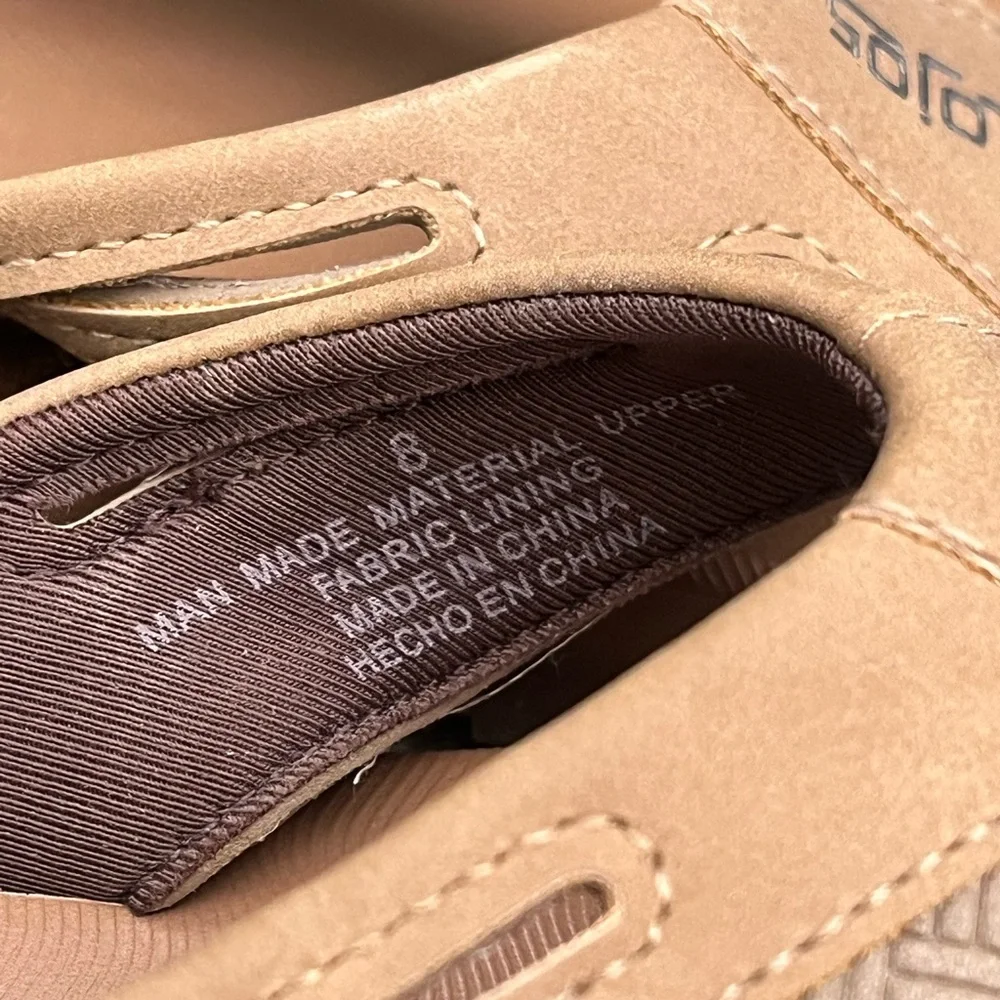 FLOJOS | Men’s Tan Brown Leather Thong Flip Flop Sandals 8
